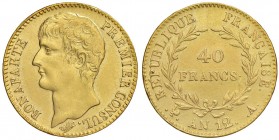 FRANCIA Napoleone (1799-1804) 40 Franchi AN 12 - Gad. 1020 AU (g 12,89) Lucidato
BB+