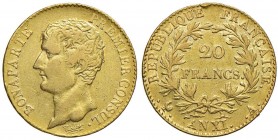 FRANCIA Napoleone (1799-1804) 20 Franchi AN XI - Gad. 1020 AU (g 6,40)
BB+