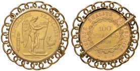 FRANCIA Terza Repubblica (1871-1940) 100 Franchi 1908 - KM 858; Fr. 553 AU (g 40,72) In elegante montatura
BB