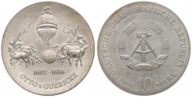 GERMANIA - DDR 10 Mark 1977 Prova - KM PR19 AG (g 17,09) R Prova 375° anniversario della nascita di Otto von Guericke
FDC