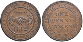 INGHILTERRA Giorgio III (1760-1820) Token penny 1812 British Copper Company - CU (g 28,30)
BB