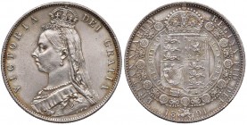 INGHILTERRA Vittoria (1837-1901) Mezza corona 1851 - KM 740 AG (g 14,17) 
qFDC
