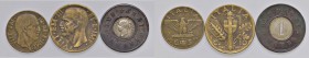 INGHILTERRA Vittoria (1837-1901) One Penny Model token (1844) - Bimetallico (g 3,66) In lotto con Italia: 10 centesimi 1940 e 5 centesimi 1941 (BB)
B...
