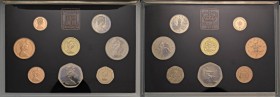 INGHILTERRA Elisabetta II (1952-) Proof coin collection 1983 - Otto monete in astuccio, senza certificato 
FS