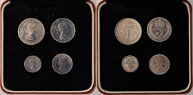 INGHILTERRA Elisabetta II (1952-) Maundy set 1955 - Lotto di 4 monete in astuccio rosso
FDC