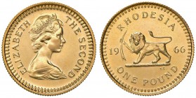 RHODESIA Sterlina 1966 - KM 6 AU (g 7,99)
SPL+