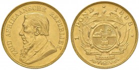 SUDAFRICA Pond 1892 - KM 10 AU (g 8,00) Carro a barra singola
qFDC