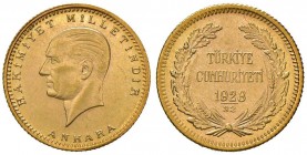 TURCHIA 50 Kurush 1923 A. 32 (1955) - Fr. 206 AU (g 3,62) Graffietti al R/
SPL