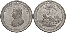 MEDAGLIE DI ETA’ NAPOLEONICA Medaglia 1814 Duke of Wellington - MA (g 23,06 - Ø 43mm) Forata
qBB