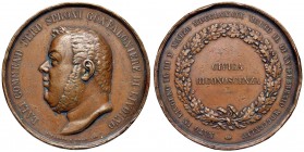 MEDAGLIE DEL FABRIS - LIVORNO Medaglia 1844 Ferdinando Sproni gonfaloniere della città - Opus: Fabris - AE (g 80,75 - Ø 49 mm) Colpi al bordo e graffi...