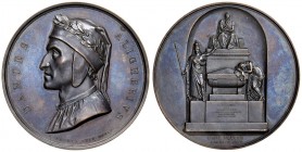 MEDAGLIE DEL FABRIS - FIRENZE Medaglia 1831 Commemorativa del cenotafio in Santa Croce di Dante Alighieri - Opus: Fabris - AE (g 72,69 - 55 mm)
SPL