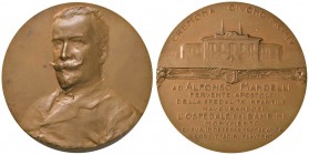 Alfonso Mandelli - Medaglia 1904 a ricordo dell’inaugurazione dell’ospedale dei bambini in Cremona - Opus: Johnson - AE (g 75,67 - Ø 52 mm)
FDC