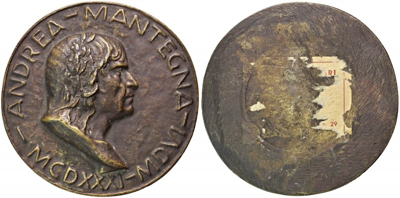 Andrea Mantegna - Medaglia uniface - AE (g 442 - Ø 122 mm) Sul retro, liscio, tr...