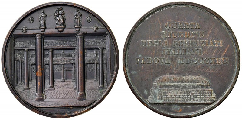 PADOVA Medaglia 1842 IV riunione degli scienziati italiani - Opus: Putinati - Pe...