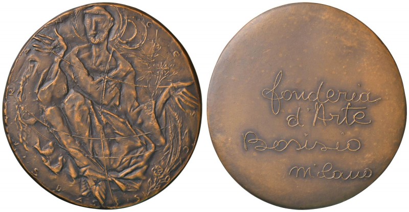 MILANO Medaglia S. Francesco D’Assisi - AE (g 145,06 - Ø 73 mm) Coniazione limit...