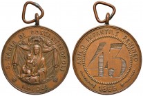 NAPOLI Medaglia 1866 Asilo Infantile Femineo S. Maria di Costantinopili - Opus: Albano - AE (g 21,69 - Ø 37 mm) Colpi al bordo
BB+