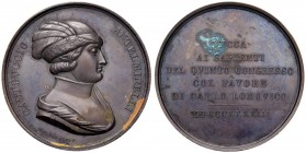 LUCCA Medaglia 1843 Congresso scientifico - Opus: Girometti - AE (g 61,87 - Ø 54 mm) Ossidazione al R/
SPL