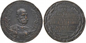 AUSTRIA Medaglia 1900 60° anniversario del general Johann Freiherr von Appel - Opus: Pichl - Pletro (?) (g 53,52 - Ø 50 mm) Colpetti al bordo
BB