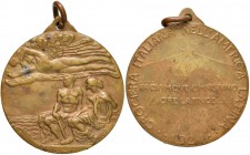 Regno d’Italia Medaglia 1924 Crociera italiana nell’America latina - Opus: Nelli - AE (g 13,42 - Ø 30 mm) 
SPL