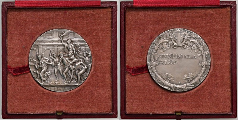 Regno d’Italia Medaglia Ministero della Guerra - AG (g 31,27 - Ø 39 mm) Due colp...