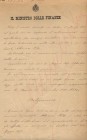 DOCUMENTI AUTOGRAFI - Edoardo Daneo - Ministro Finanze (gov. Salandra), decreto 21/06/1915
qBB