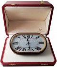 Orologio da tavolo “Concours” Must de Cartier, con certificato di garanzia, lista distributori, istruzioni, cofanetto e scatola esterna (quest’ultima ...