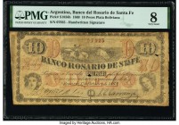 Argentina Banco del Rosario de Santa Fe 10 Pesos Plata Boliviana 1.10.1869 Pick S1856b PMG Very Good 8. 

HID09801242017

© 2020 Heritage Auctions | A...