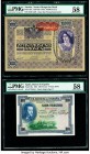 Austria Austrian-Hungarian Bank 10,000 Kronen 2.11.1918 (ND 1919) Pick 62a PMG Choice About Unc 58; France Banque de France 50 Francs 20.11.1941 Pick ...