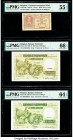 Belgium Societe Generale de Belgique; Banque Nationale 50 Francs-10 Belgas (2); 1000 Francs-200 Belgas 1 Franc 10.6.1918; 1935-47 (2); 1939-44 Pick 86...