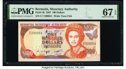 Bermuda Monetary Authority 100 Dollars 1997 Pick 49 PMG Superb Gem Unc 67 EPQ. 

HID09801242017

© 2020 Heritage Auctions | All Rights Reserved