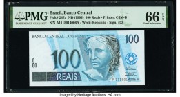 Brazil Banco Central Do Brasil 100 Reais ND (1994) Pick 247a PMG Gem Uncirculated 66 EPQ. 

HID09801242017

© 2020 Heritage Auctions | All Rights Rese...