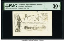 Colombia Republica de Colombia 1 Peso 1900 Pick 295A PMG Very Fine 30 Net. Corner reattached and stains lightened.

HID09801242017

© 2020 Heritage Au...