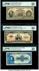 Colombia Banco de la Republica 5 Pesos Oro 1.1.1928 Pick 373b PMG Very Fine 25; Cuba Republica de Cuba 10 Pesos 1938 Pick 71d PMG Very Fine 25; Venezu...