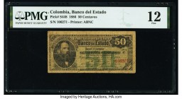 Colombia Banco del Estado 50 Centavos 2.1.1886 Pick S448 PMG Fine 12. 

HID09801242017

© 2020 Heritage Auctions | All Rights Reserved