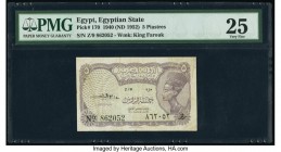 Egypt Egyptian State 5 Piastres 1940 (ND 1952) Pick 170 PMG Very Fine 25. 

HID09801242017

© 2020 Heritage Auctions | All Rights Reserved
