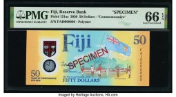 Fiji Reserve Bank of Fiji 50 Dollars 2020 Pick 121as Commemorative Specimen PMG Gem Uncirculated 66 EPQ. 

HID09801242017

© 2020 Heritage Auctions | ...