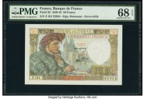 France Banque de France 50 Francs 8.1.1942 Pick 93 PMG Superb Gem Unc 68 EPQ. 

HID09801242017

© 2020 Heritage Auctions | All Rights Reserved