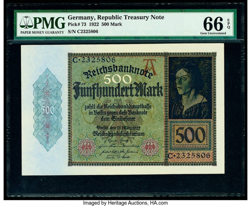 Germany Imperial Bank Note 500; 5000 Mark; 2 Millionen Mark 27.3.1922; 2.12.1922...
