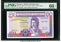 Gibraltar Government of Gibraltar 50 Pounds 27.11.1986 Pick 24 PMG Gem Uncirculated 66 EPQ. 

HID09801242017

© 2020 Heritage Auctions | All Rights Re...