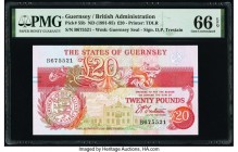 Guernsey States of Guernsey 20 Pounds ND (1991-95) Pick 55b PMG Gem Uncirculated 66 EPQ. 

HID09801242017

© 2020 Heritage Auctions | All Rights Reser...