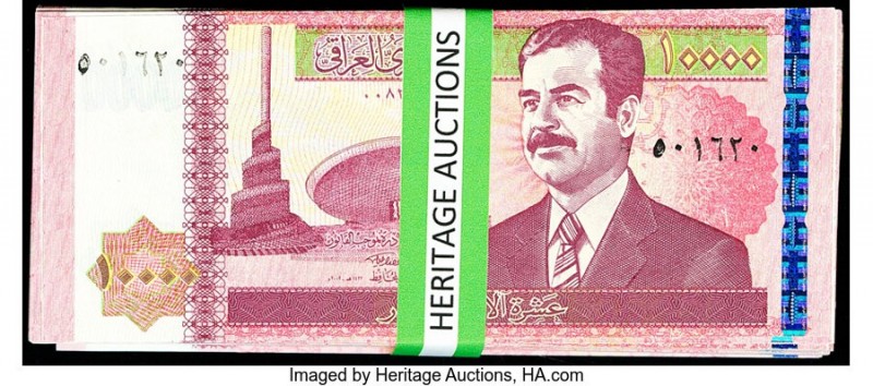 Iraq Central Bank of Iraq 10,000 Dinars 2002 / AH1423 Pick 89 Group of 100 Examp...