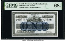 Ireland - Northern Northern Bank Limited 1 Pound 1.1.1940 Pick 178b PMG Superb Gem Unc 68 EPQ. 

HID09801242017

© 2020 Heritage Auctions | All Rights...