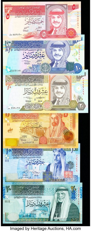 Jordan Group of 6 Examples Crisp Uncirculated. As made wrinkle is seen on Pick 3...