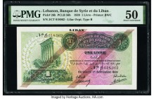 Lebanon Banque de Syrie et du Liban 1 Livre 1.9.1939 Pick 26b PMG About Uncirculated 50. 

HID09801242017

© 2020 Heritage Auctions | All Rights Reser...