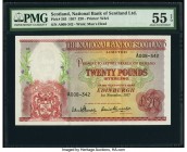 Scotland National Bank of Scotland Limited 20 Pounds 1.11.1957 Pick 263 PMG About Uncirculated 55 EPQ. 

HID09801242017

© 2020 Heritage Auctions | Al...