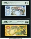 Sri Lanka Central Bank of Ceylon 50; 100 Rupees 3.26.1979 Pick 87a; 88a* Issued/Replacement PMG Choice Uncirculated 64; Choice Very Fine 35 EPQ. 

HID...