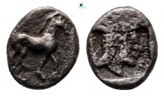 Macedon. Potidaea circa 450-432 BC. Tritemorion AR