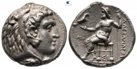 Kings of Macedon. Sidon. Philip III Arrhidaeus 323-317 BC. In the name and types of Alexander III. Struck under Laomedon. Dated RY 12 of Abdalonymos (...