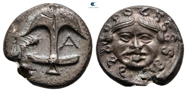Thrace. Apollonia Pontica circa 450-400 BC. 
Drachm AR

15 mm, 3,19 g

Anch...