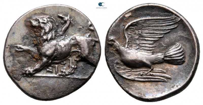 Sikyonia. Sikyon circa 330-280 BC. 
Hemidrachm AR

17 mm, 2,75 g

Chimaera ...